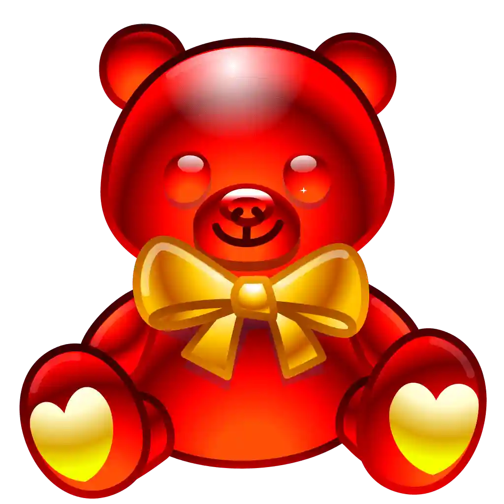 Toy Bear Dragon Ruby