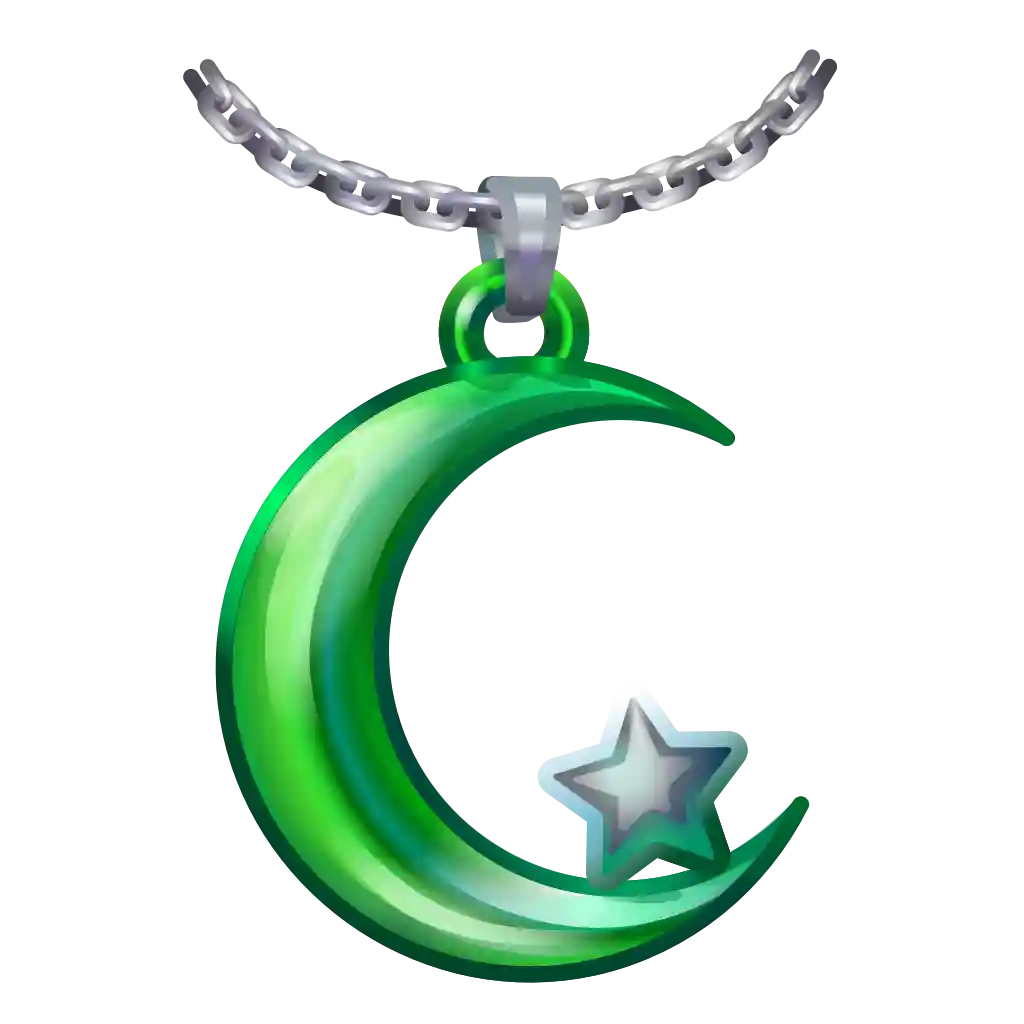 Moon Pendant Emerald